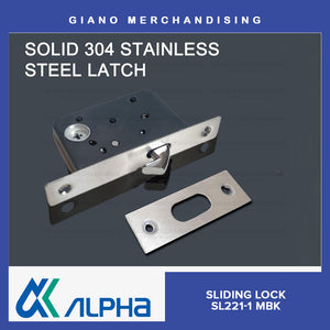 Alpha Sliding Door Lock SL221-1 Square