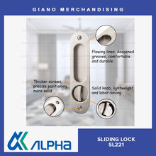 Load image into Gallery viewer, Alpha Sliding Door Lock SL221 Oval
