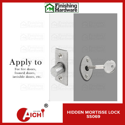 Aichi Hidden Mortisse Door Lock SS069