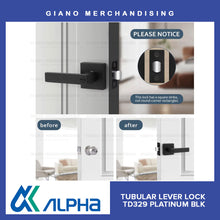 Load image into Gallery viewer, Alpha Tubular Lever Door Lock
