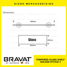 Load image into Gallery viewer, BRAVAT Tempered Glass Shelf Holder D733C-1
