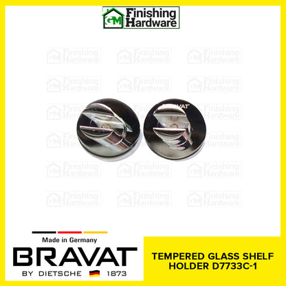 BRAVAT Tempered Glass Shelf Holder D733C-1