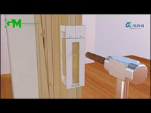 Load and play video in Gallery viewer, Alpha Sliding Door Lock SL221-1 Square
