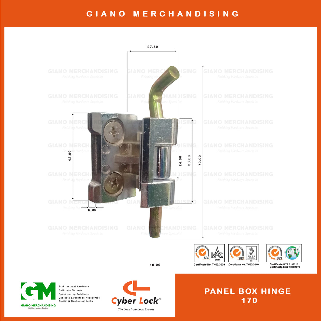 Cyber Panel Box Hinges 170 NP