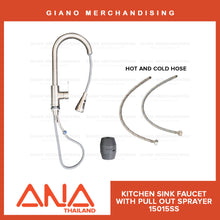 Load image into Gallery viewer, ANA Kitchen Sink Faucet with Pull Out Sprayer 15015 SS
