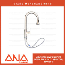 Load image into Gallery viewer, ANA Kitchen Sink Faucet with Pull Out Sprayer 15015 SS
