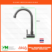 Load image into Gallery viewer, ANA Wall Mounted Kitchen Faucet 15023 SSS
