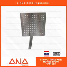 Load image into Gallery viewer, ANA Exposed Rain Shower with Moving Spout Set 17101 SSS
