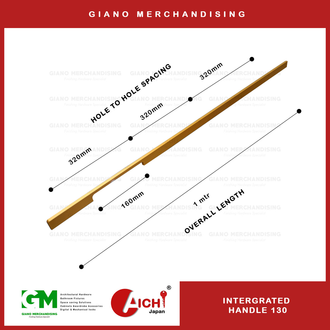 Integrated Cabinet Handle 130 SB