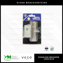 Load image into Gallery viewer, Veco Bathroom Indicator Door Lock DL70 SS
