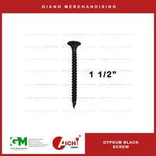 Load image into Gallery viewer, Gypsum Black Screw (Pointed Tip)
