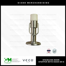 Load image into Gallery viewer, Veco Stainless Door Stopper with Hook DH 8
