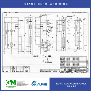 Alpha Mortisse Lockcase Only (45x85mm)