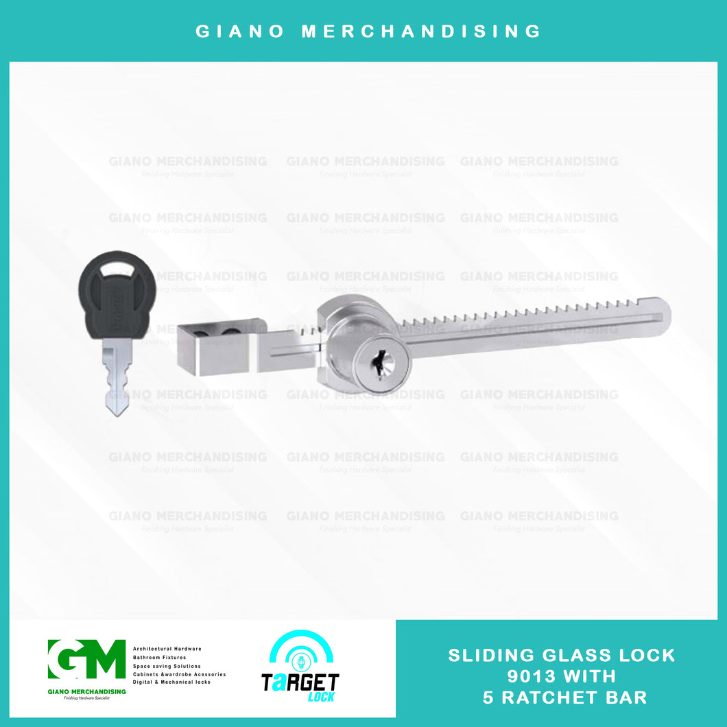 Target Sliding Glass Lock 9013 with 5