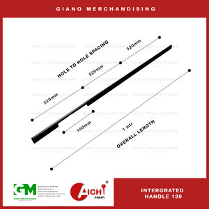 Integrated Cabinet Handle 130 MBK