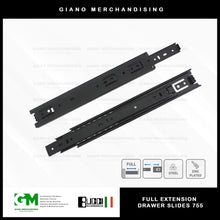 Load image into Gallery viewer, BUCCI Full Extension Drawer Slides 755 BK

