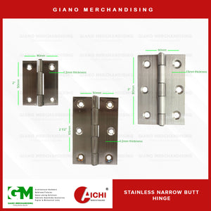 Narrow Butt Hinge (1Pair)