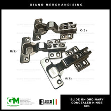 Load image into Gallery viewer, BUCCI Slide-On Ordinary Hinge 604 (2pcs)
