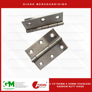 Narrow Butt Hinge (1Pair)