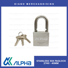 Load image into Gallery viewer, Alpha Stainless 304 Padlock 2740
