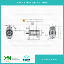 Load image into Gallery viewer, Target Push Lock 9204
