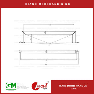 Carbon Steel Door Handle 310