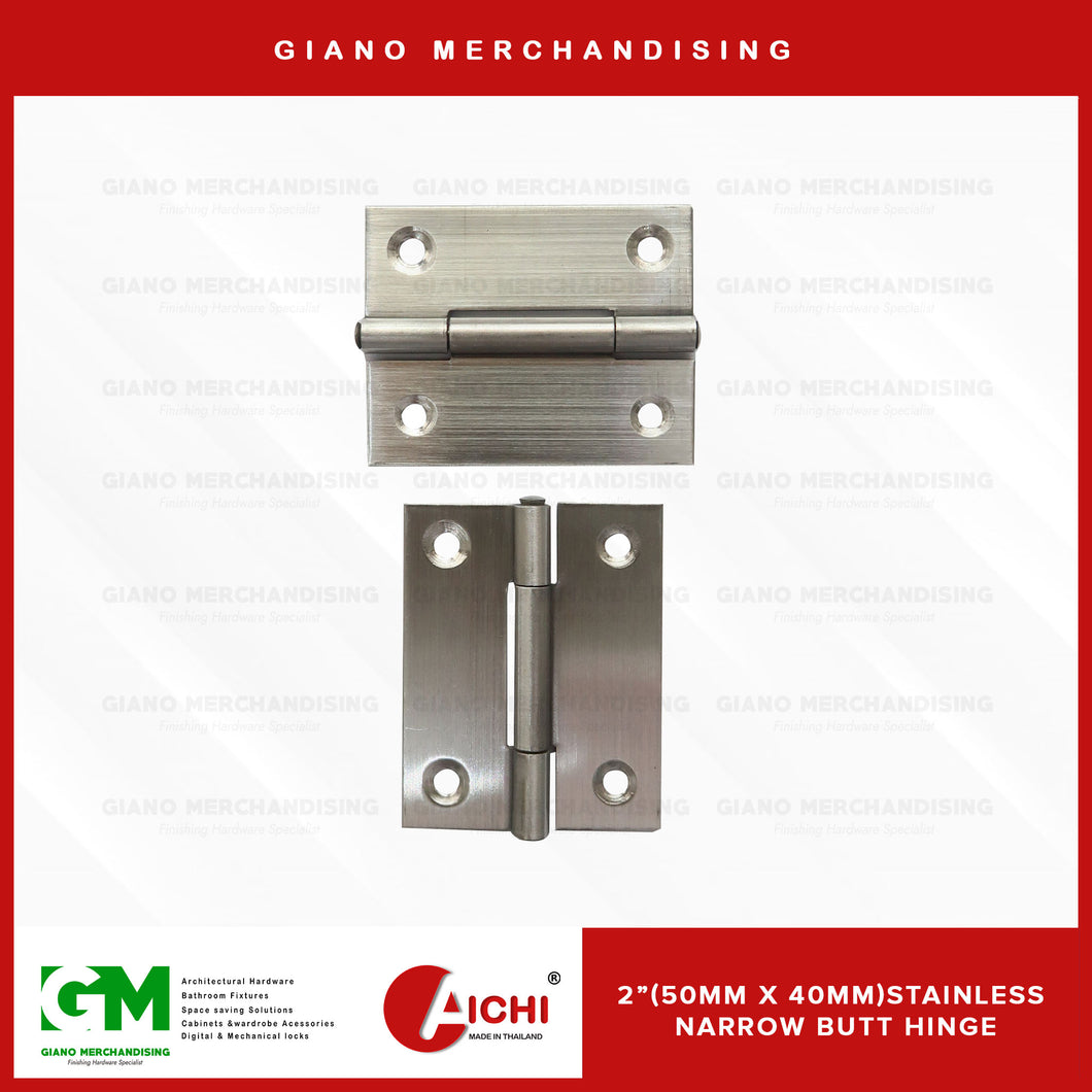 Narrow Butt Hinge (1Pair)