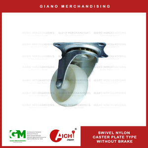 Nylon Caster Plate Type without Brake