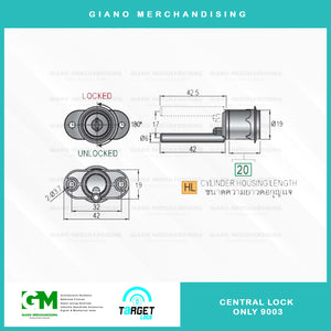 Target Central Lock Only 9003