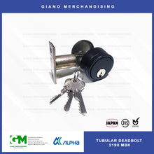 Load image into Gallery viewer, Alpha Tubular Deadbolt 2190 MBK
