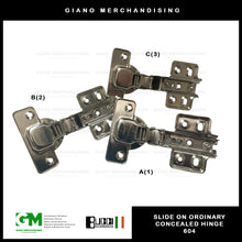 Load image into Gallery viewer, BUCCI Slide-On Ordinary Hinge 604 (2pcs)

