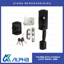 Load image into Gallery viewer, Alpha Entrance Thumb Latch Lockset 3690 FL
