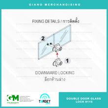 Load image into Gallery viewer, Target Double Door Glass Lock 9115
