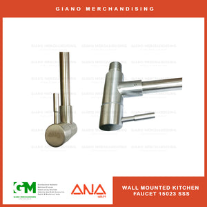 ANA Wall Mounted Kitchen Faucet 15023 SSS