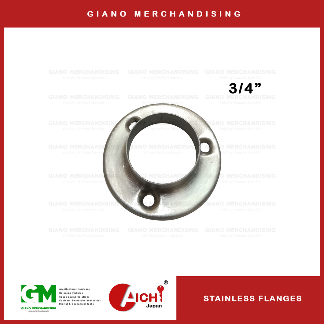 Stainless Round Flanges (2pcs)