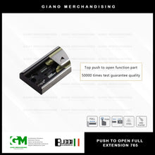 Load image into Gallery viewer, BUCCI Push to Open Full Extension Slides 765 BK

