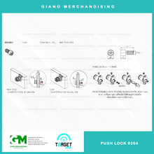 Load image into Gallery viewer, Target Push Lock 9204
