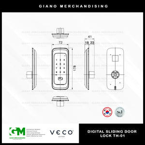 Veco Digital Rim Lock TH-01