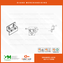 Load image into Gallery viewer, Cyber Drawer Lock 627-2 Turn
