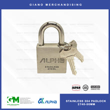 Load image into Gallery viewer, Alpha Stainless 304 Padlock 2740
