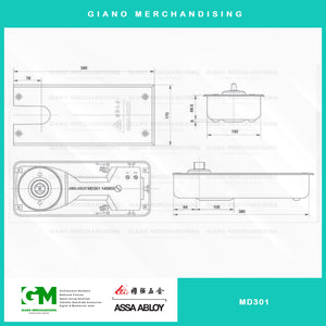 Assa Abloy Floor Hinge MD-301