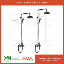 Load image into Gallery viewer, ANA Exposed Rain Shower set 40532 MBK
