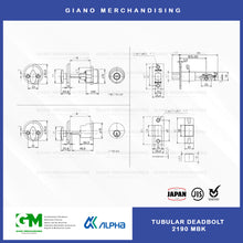 Load image into Gallery viewer, Alpha Tubular Deadbolt 2190 MBK

