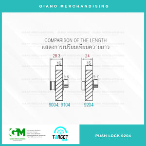 Target Push Lock 9204