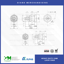 Load image into Gallery viewer, Alpha Heavy Duty Cam Lock C3850

