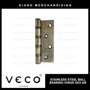 Veco Stainless Steel Hinges Ball Bearing AB (4x3)