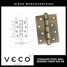 Load image into Gallery viewer, Veco Stainless Steel Hinges Ball Bearing AB (4x3)
