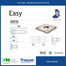 Load image into Gallery viewer, FRASCIO Easy Satin (Mortisse Lockset)
