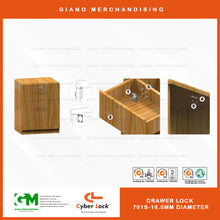 Load image into Gallery viewer, Cyber Drawer Lock 701S (16.5mm Diameter)
