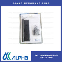 Load image into Gallery viewer, Alpha Ball Bearing Hinges (5x3x3.0mm) MBK
